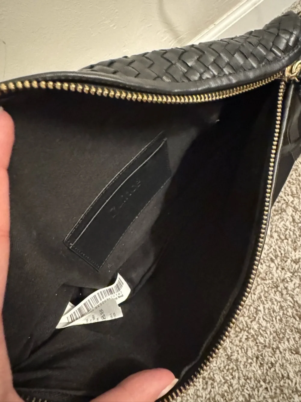 Quince Italian Leather Handwoven Sling Bag - Picture 6 of 6